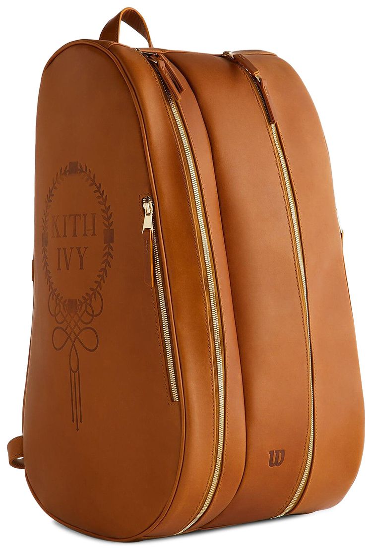 Kith Ivy For Wilson Leather Padel Bag Tan