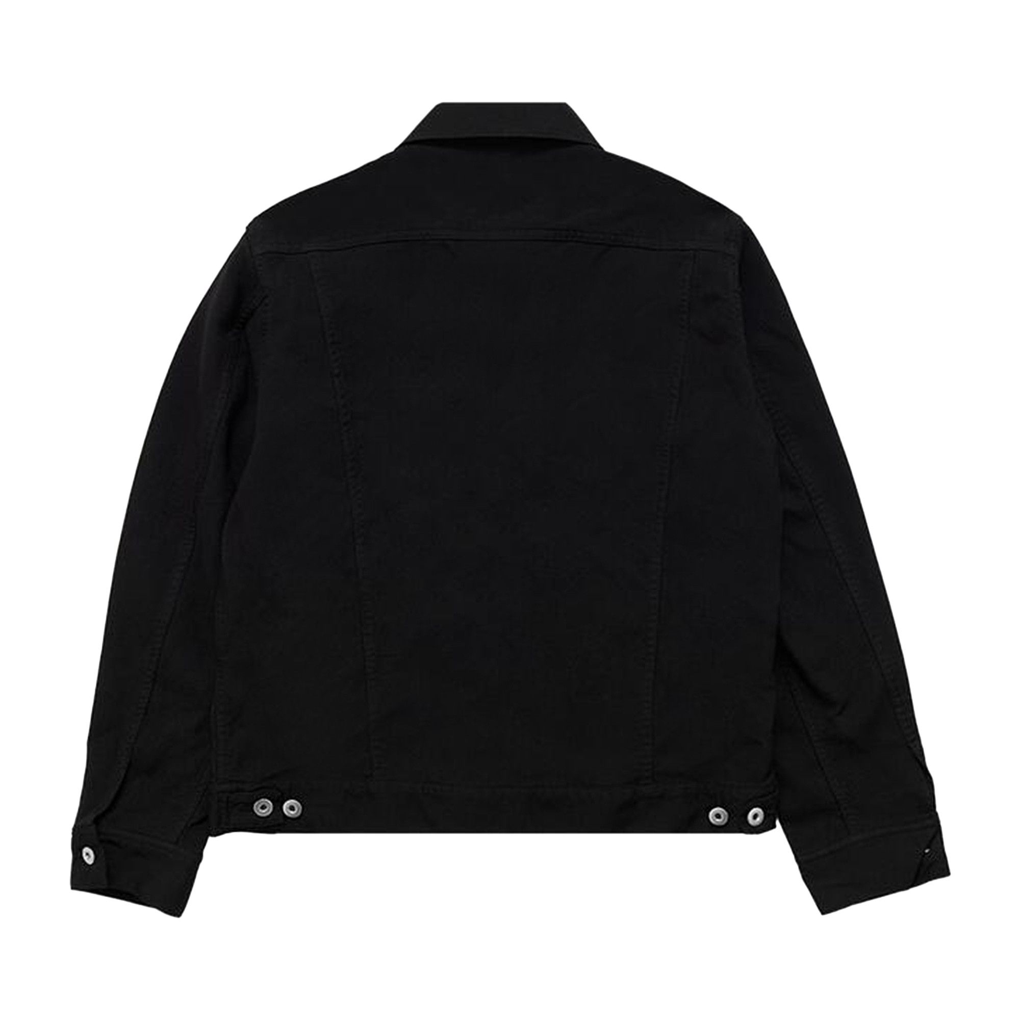 Buy Comme des Garçons Black Trucker Jacket With Studs 'Black