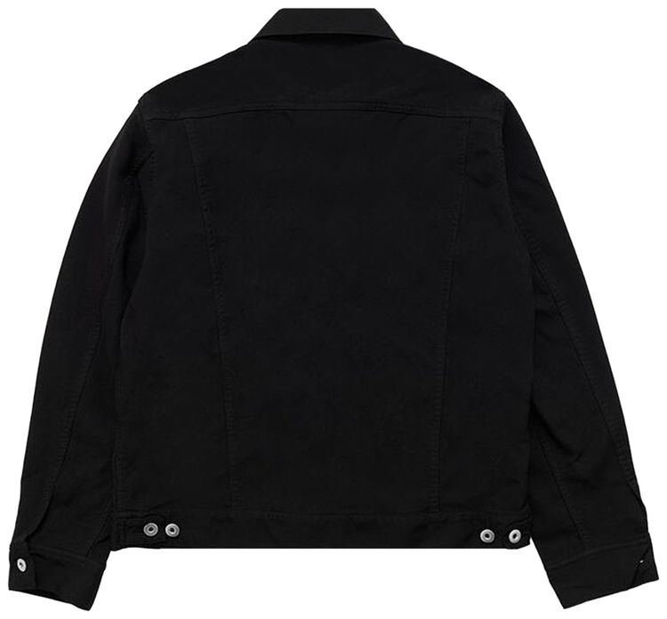 Comme des Garcons Black Trucker Jacket With Studs Black
