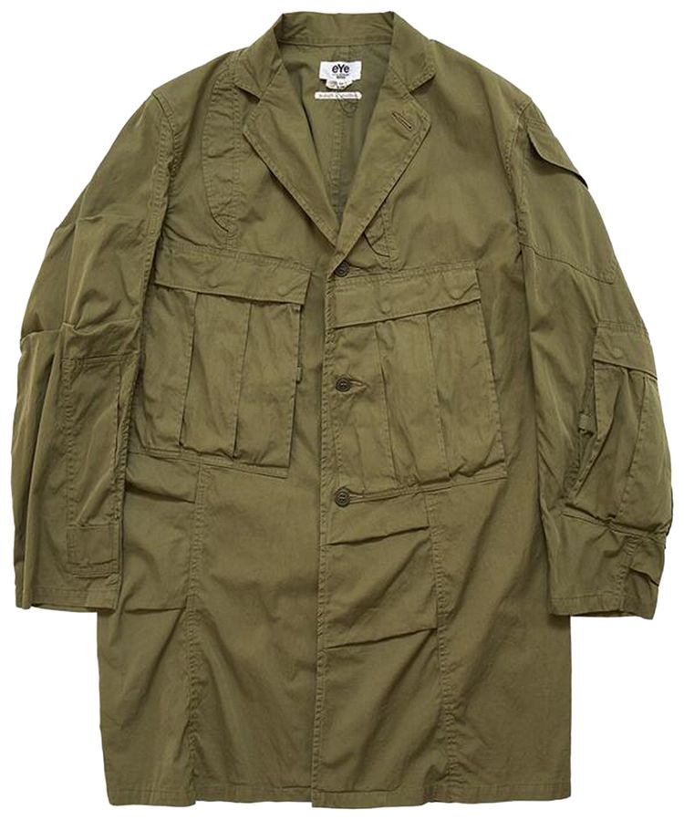 Junya Watanabe MAN x Needles Patchwork Coat Khaki