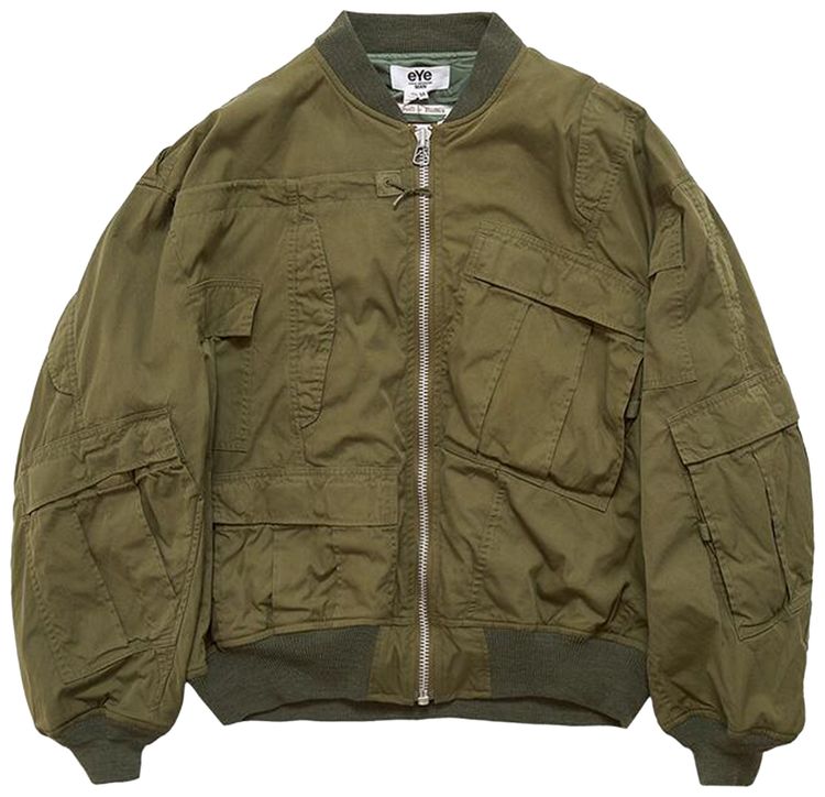 Junya Watanabe MAN x Needles Patchwork Bomber Khaki