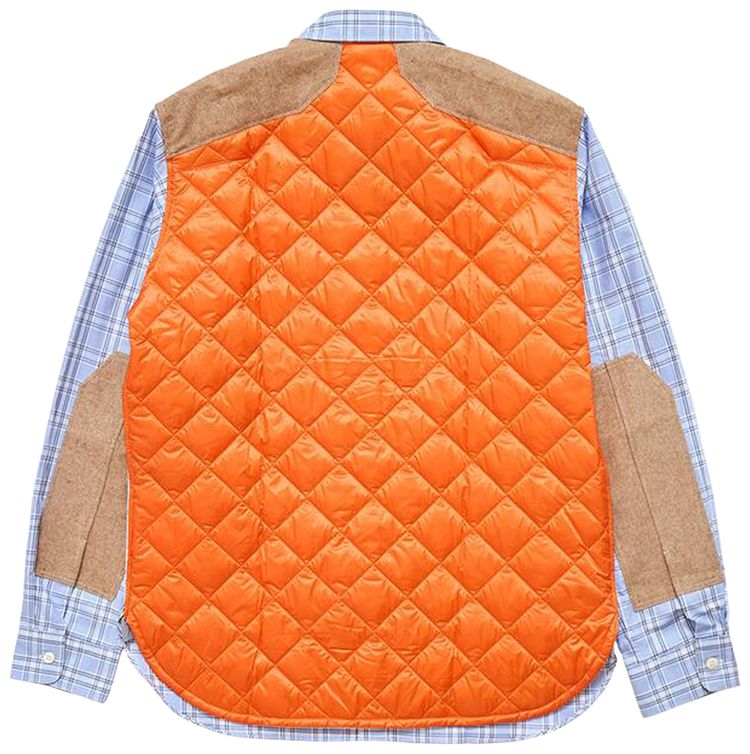 Junya Watanabe MAN Check Shirt With Padded Back Blue