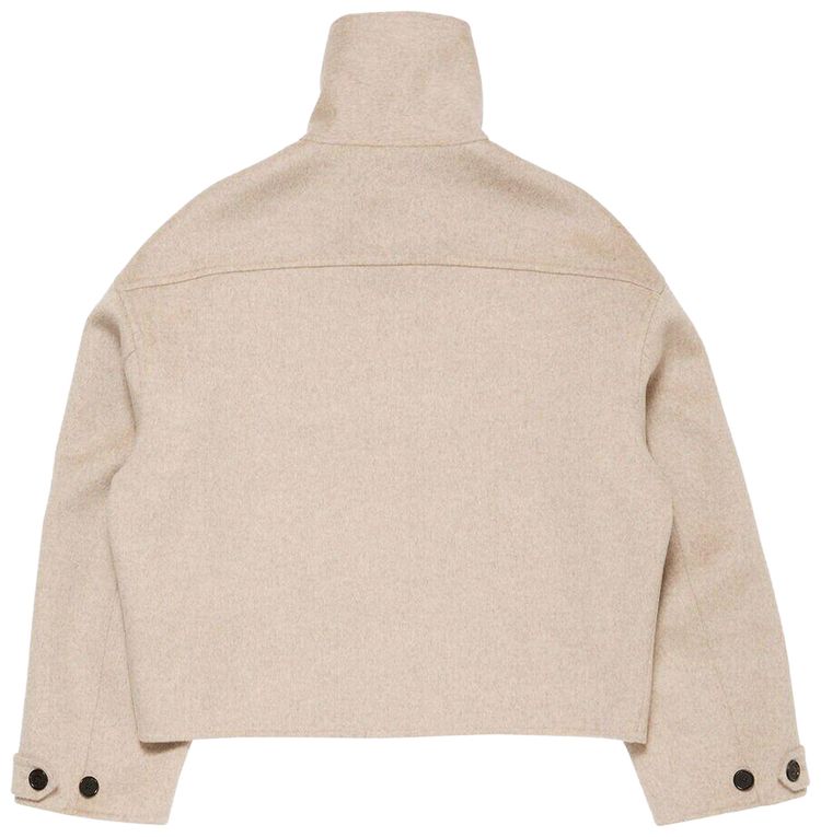 Acne Studios Double Face Zip Jacket Oatmeal Melange