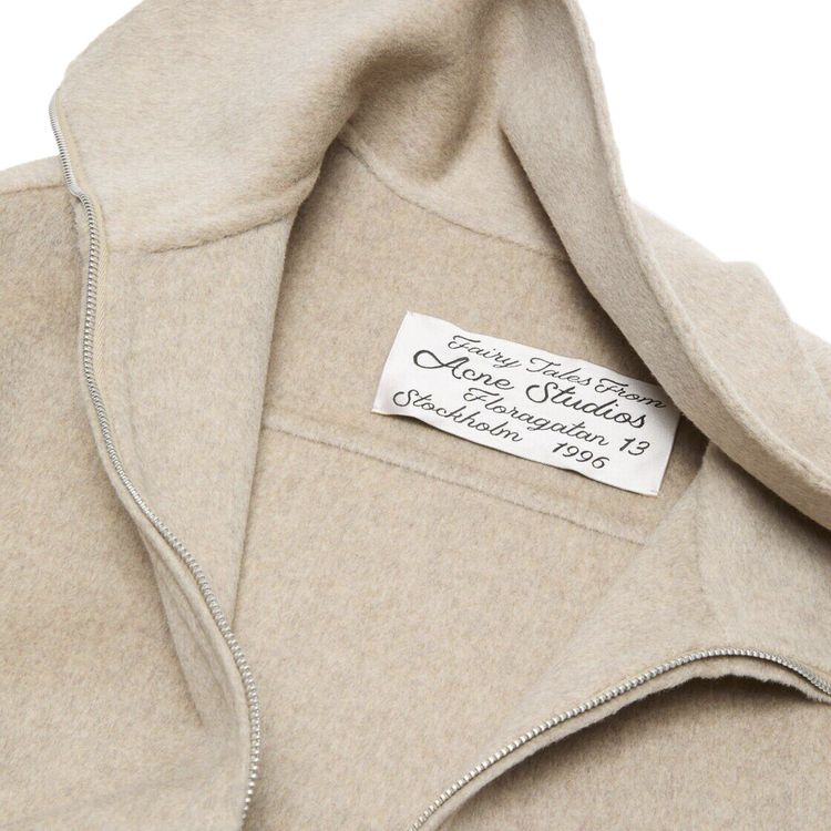 Acne Studios Double Face Zip Jacket Oatmeal Melange
