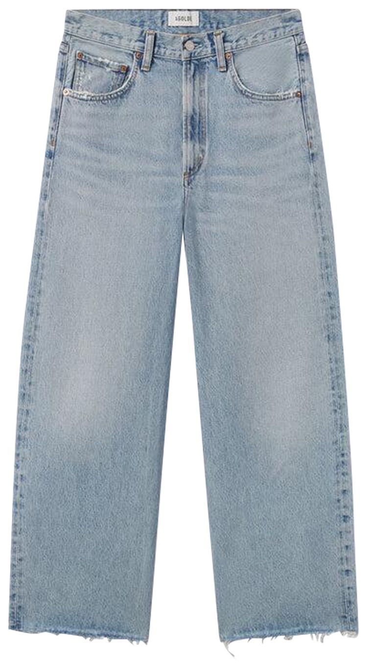 Agolde Low Curve Fray Denim Force