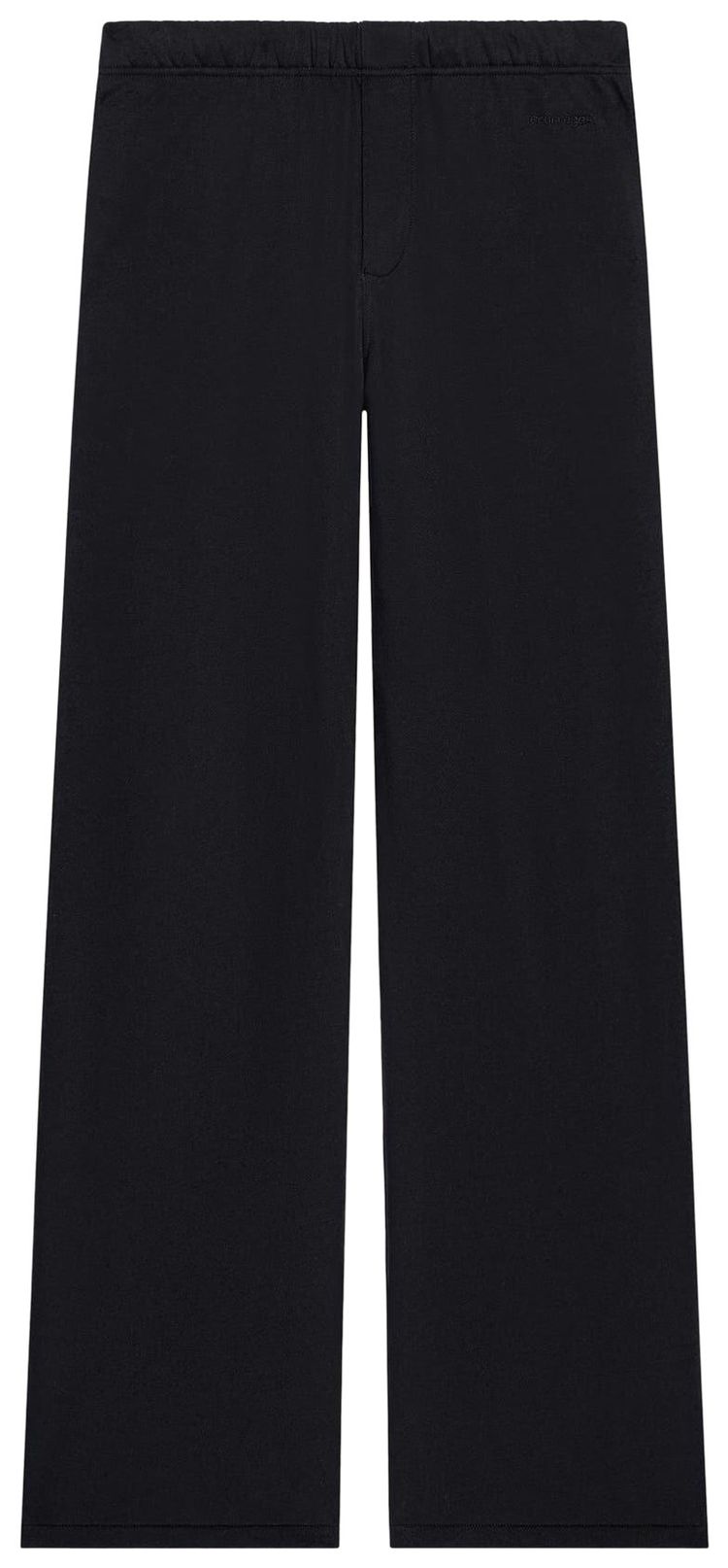 Courreges Embroidered Fleece Sweatpants Black