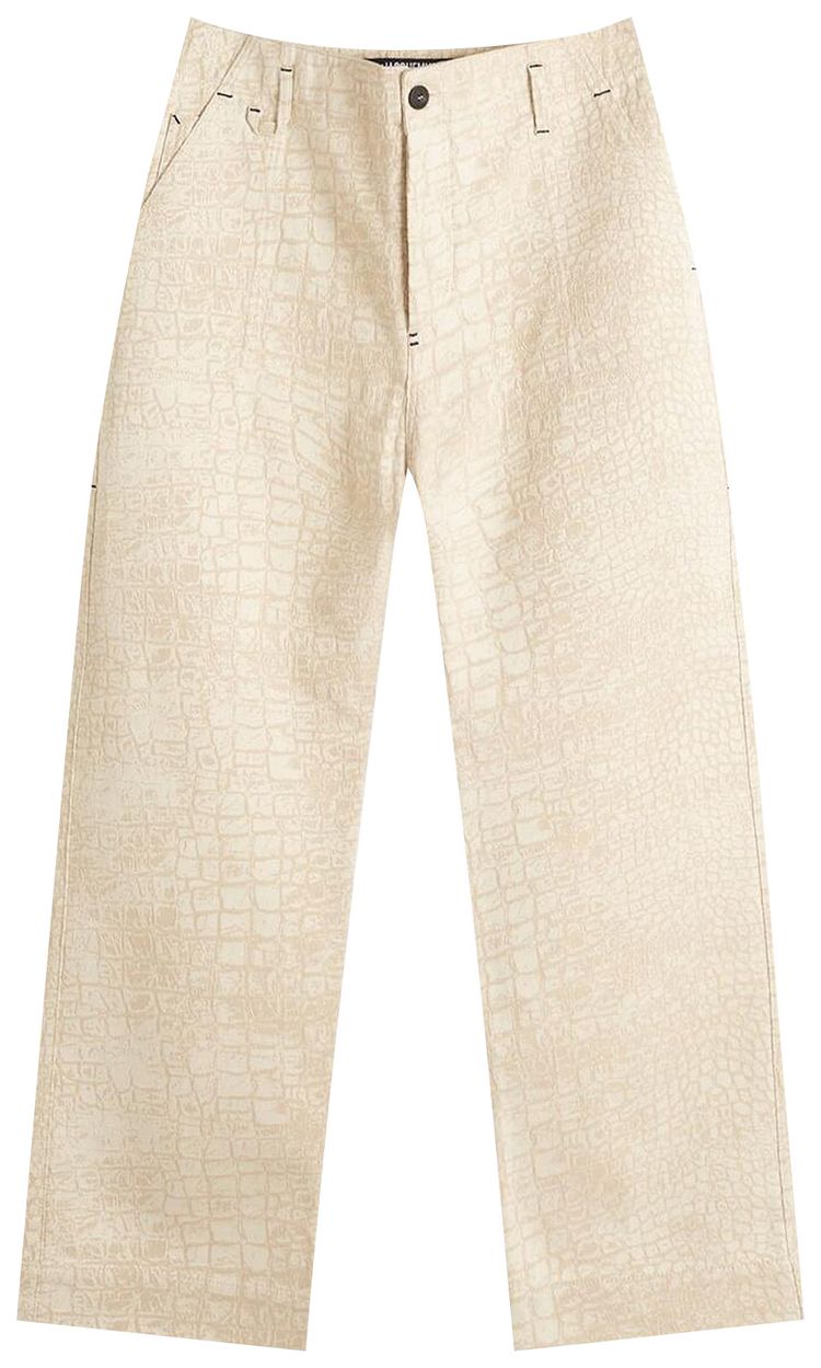 Jacquemus Norma Jean Croco Beige