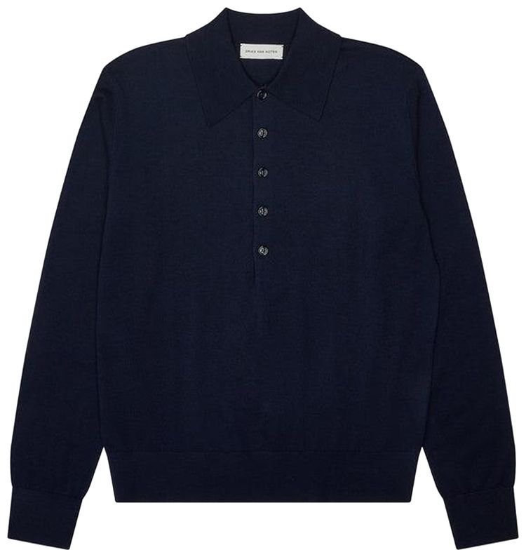 Dries Van Noten Muano Polo Navy