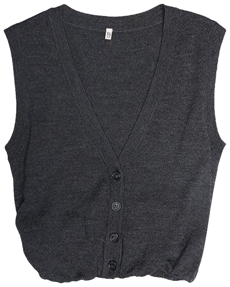 R13 Balloon Vest Charcoal