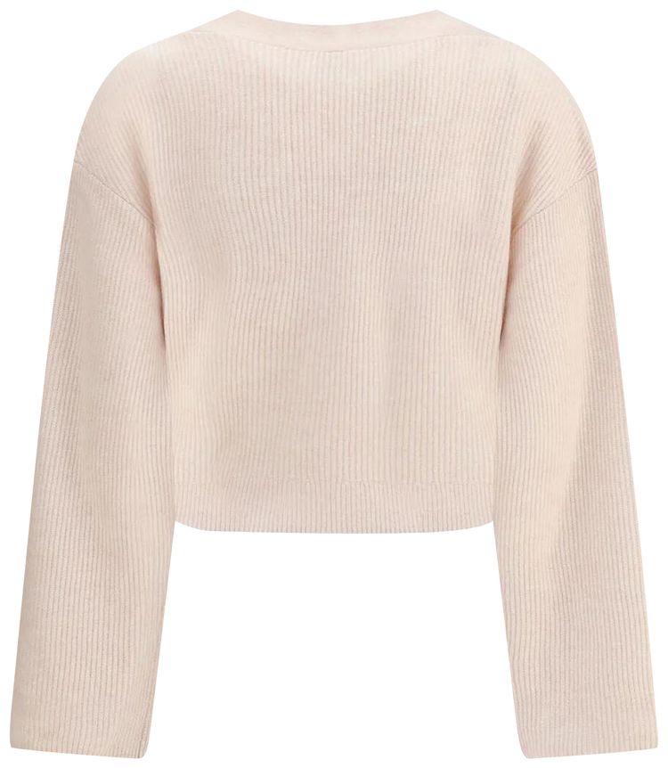 R13 Twisted Front Cardigan Oatmeal