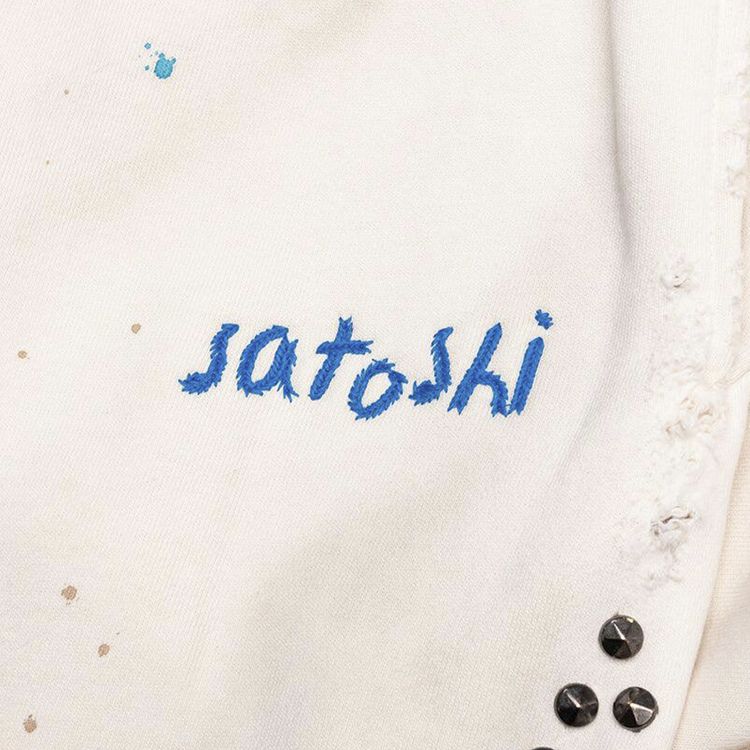 Satoshi Nakamoto Star Studded Sweatpant White