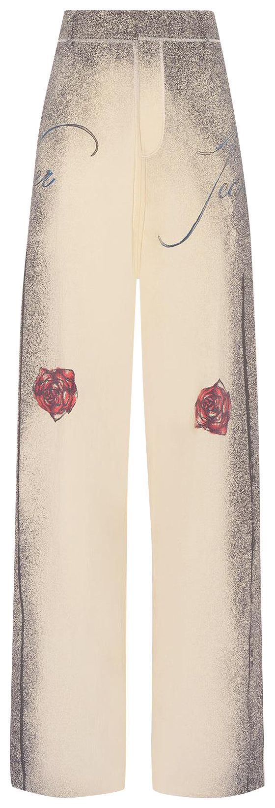 Jean Paul Gaultier The Tattoo Tailored Pant EcruBlackRed