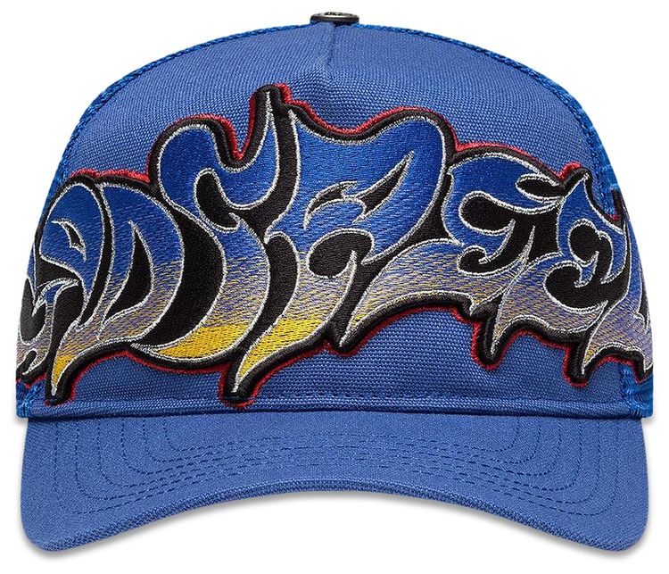 Godspeed Neo Trucker Hat Blue Yellow Red