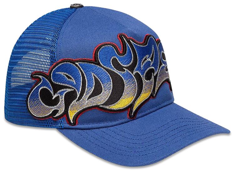 Godspeed Neo Trucker Hat Blue Yellow Red