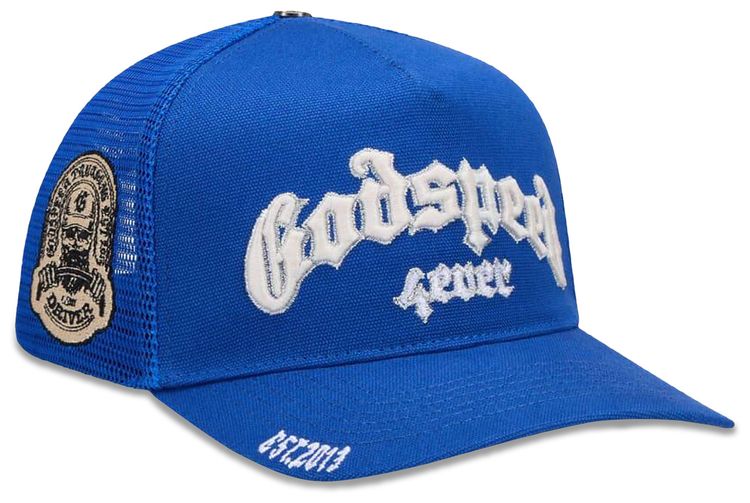 Godspeed Forever Trucker Hat Royal Blue