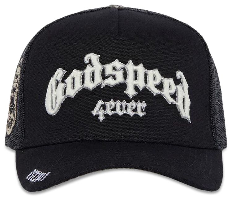 Godspeed Forever Hat Black White