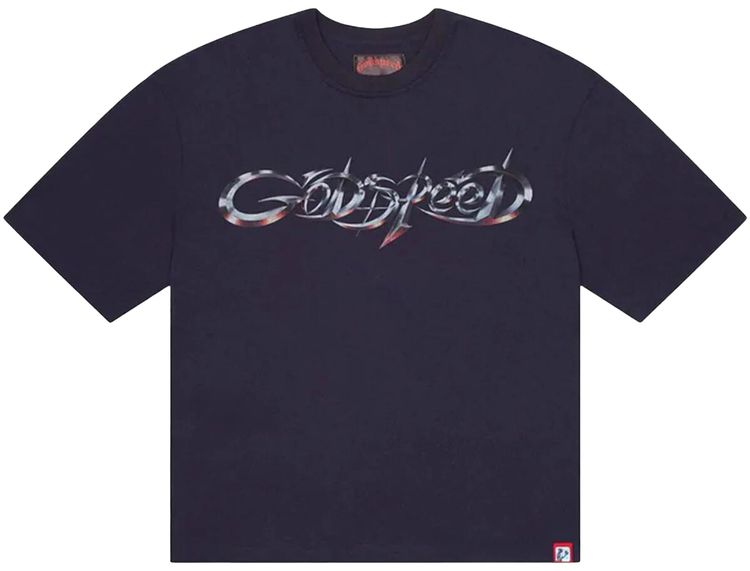 Godspeed New Age Logo T Shirt Navy