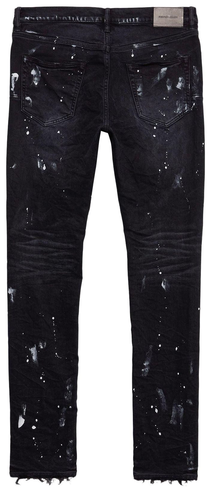 PURPLE BRAND Resin Knee Slit Black