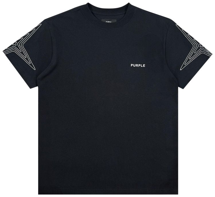 PURPLE BRAND Heavyweight Jersey Tee Black Beuty