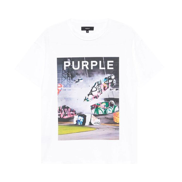 PURPLE BRAND Inside Out Tee Brilliant White