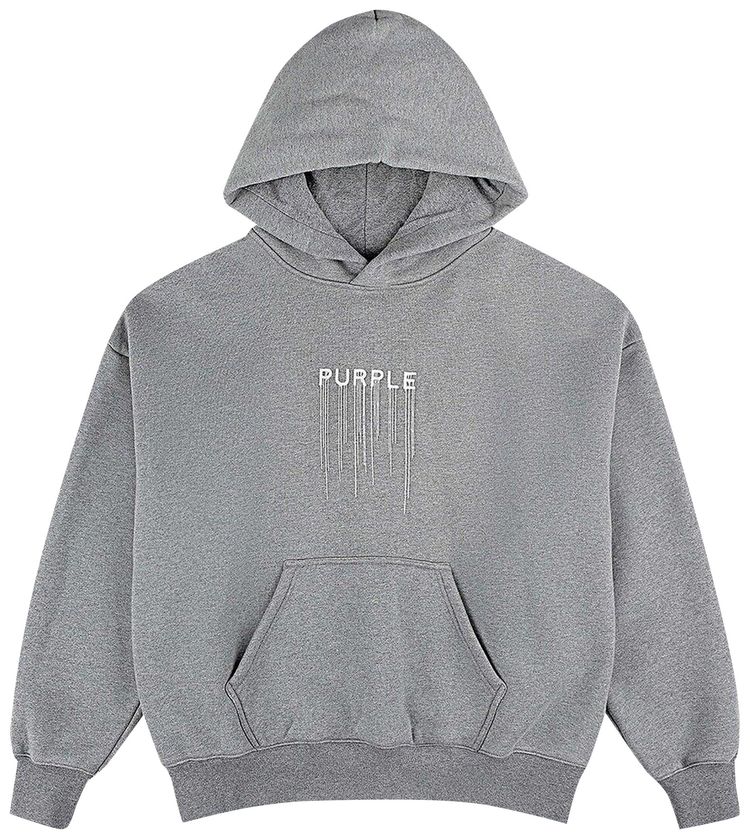 PURPLE BRAND Trademark Hoodie Grey