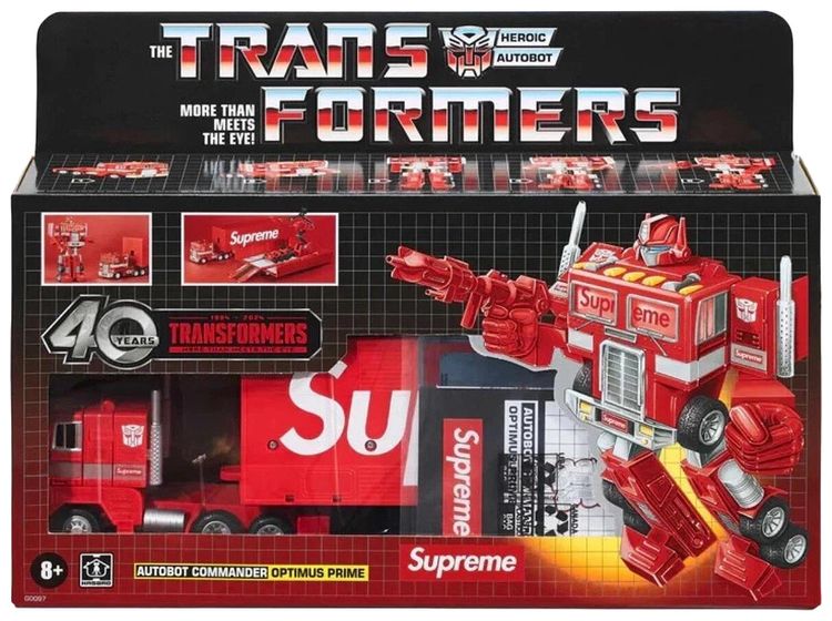 Supreme Transformers G1 Optimus Prime Figure Red
