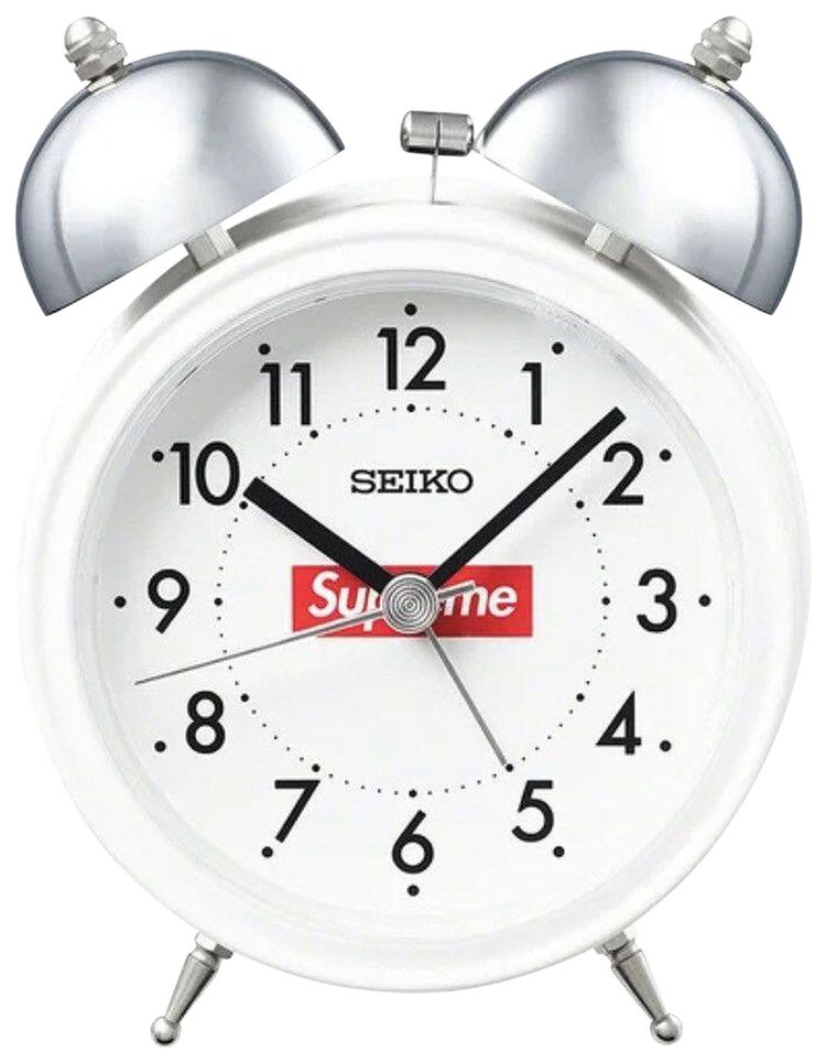 Supreme x Seiko Alarm Clock Silver