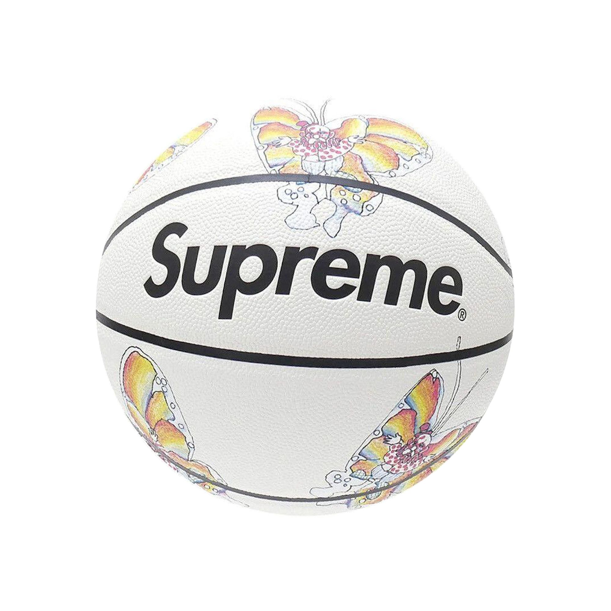 Buy Supreme Gonz Butterfly Spalding Basketball 'White' - 00052