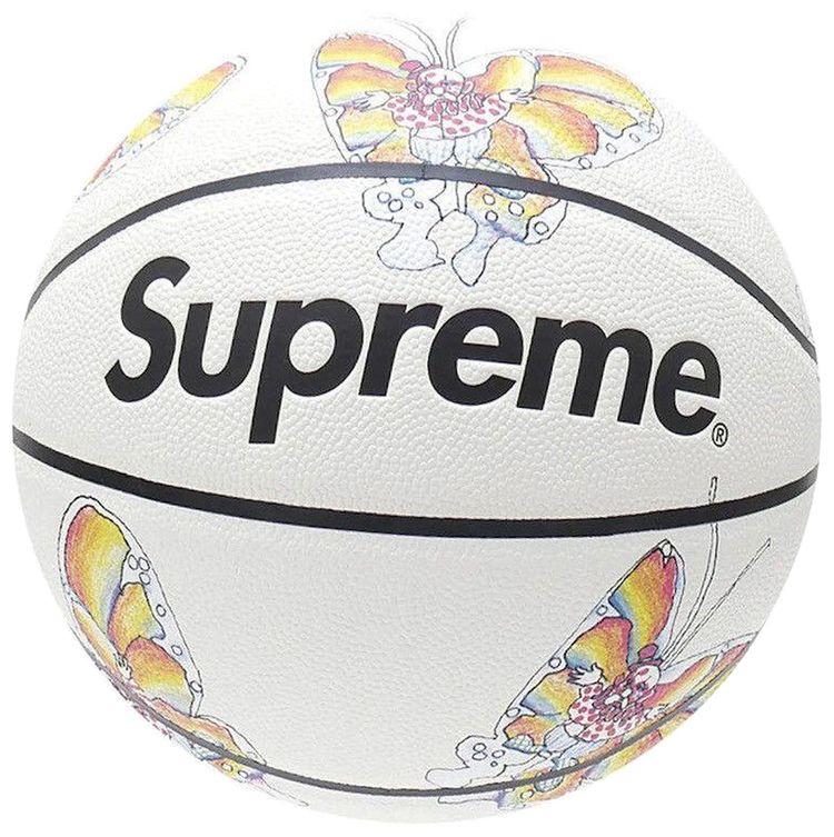 Supreme Gonz Butterfly Spalding Basketball White