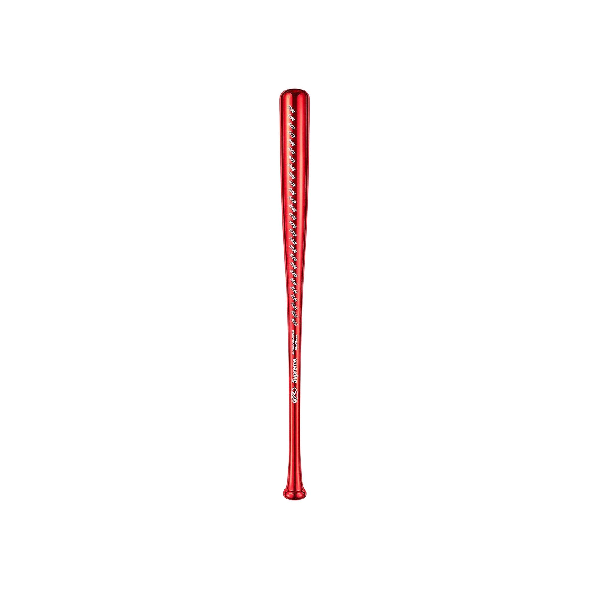 Buy Supreme x Rawlings Chrome Maple Wood Baseball Bat 'Red