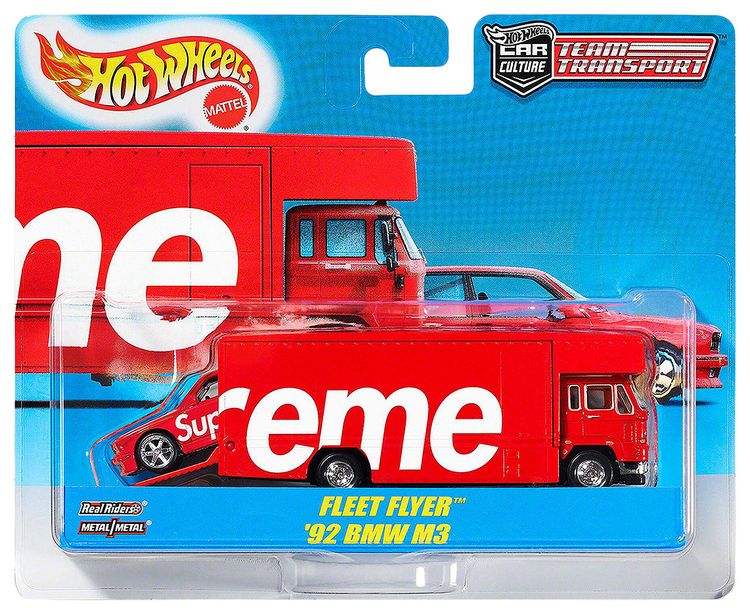 Supreme x Hot Wheels Fleet Flyer  1992 BMW M3 Red