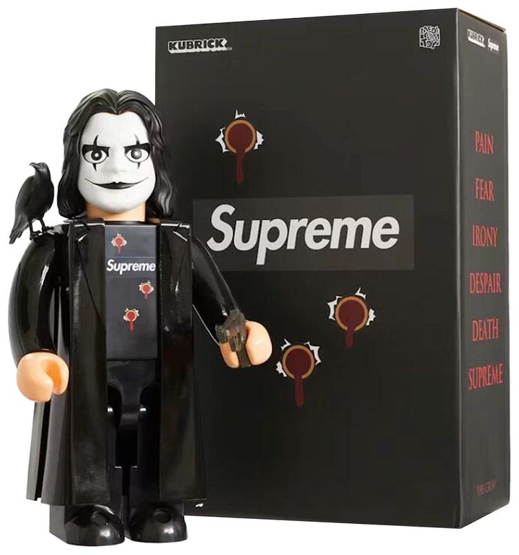 Supreme x The Crow Kubrick Figure 1000 Black