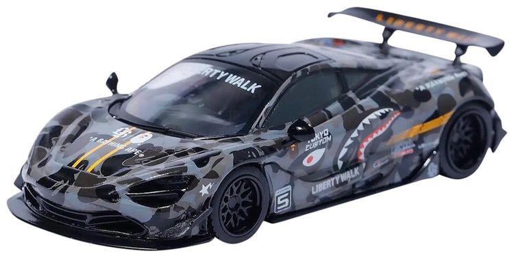 BAPE x LBWK Mini GT ABC Camo McLarren 720S 164 Black