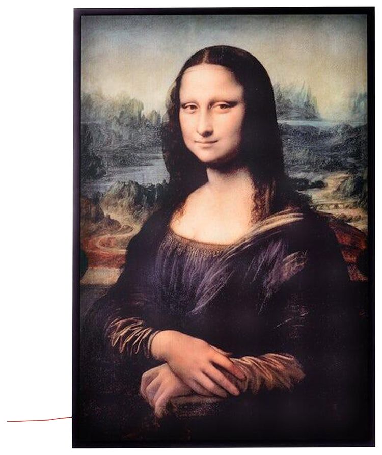 IKEA x Virgil Abloh MARKERAD MONA LISA Backlit Artwork Multicolor