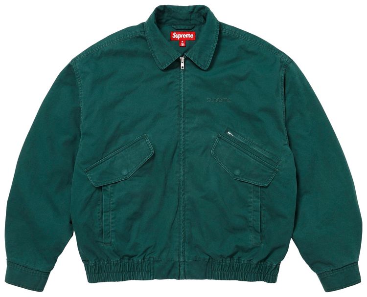 Supreme Hooded Utility Jacket Dark Green