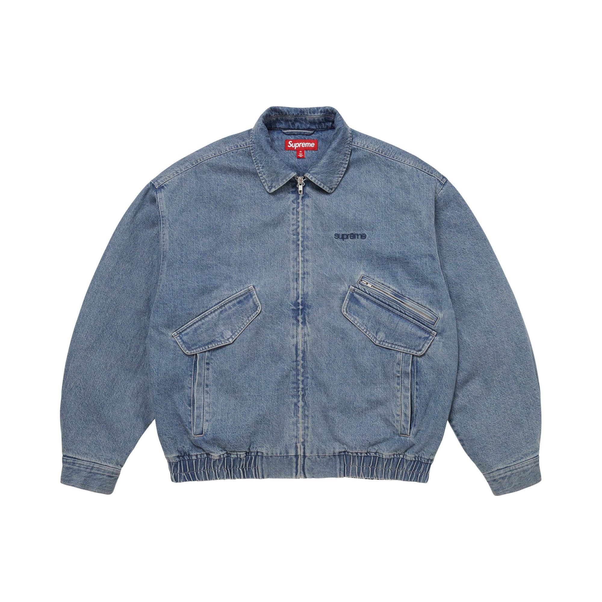 Buy Supreme Hooded Utility Jacket 'Denim' - FW25J85 DENIM | GOAT