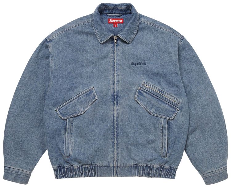 Supreme Hooded Utility Jacket Denim