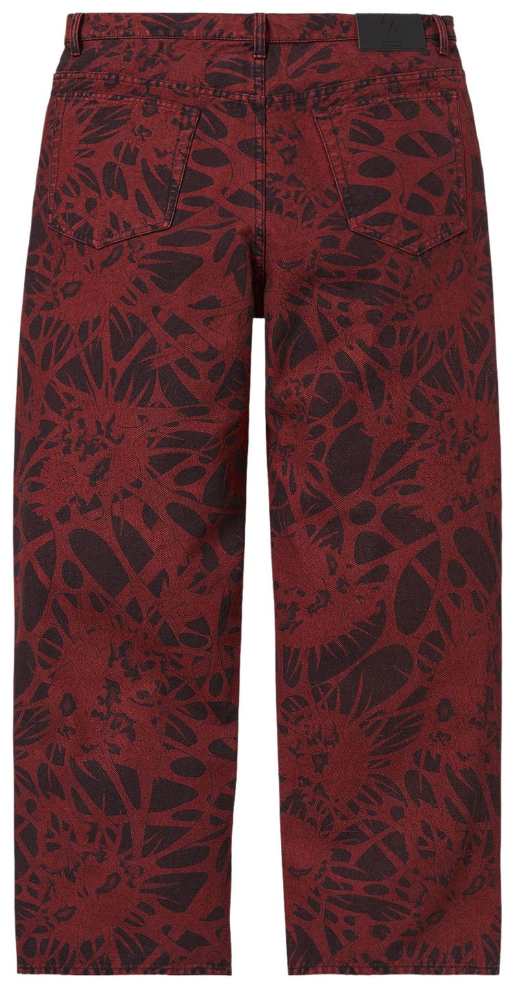 Supreme x Ys Baggy Jean Overdyed Red