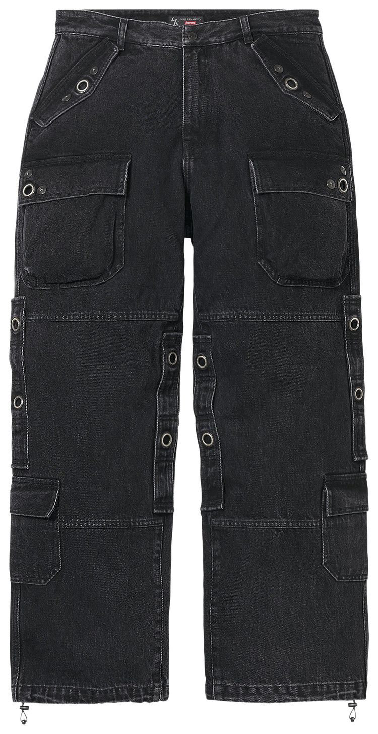 Supreme x Ys Denim Utility Pant Washed Black