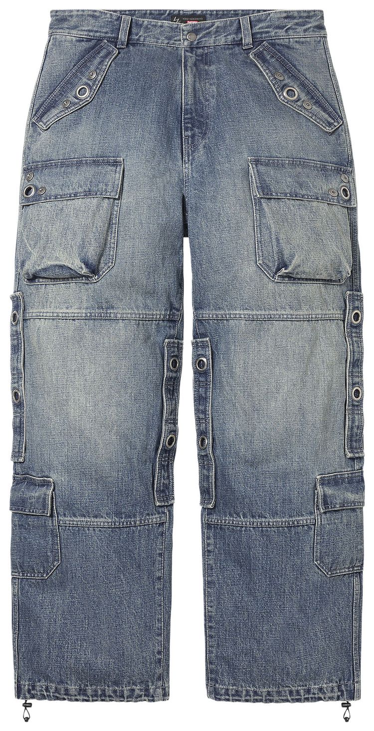 Supreme x Ys Denim Utility Pant Washed Blue
