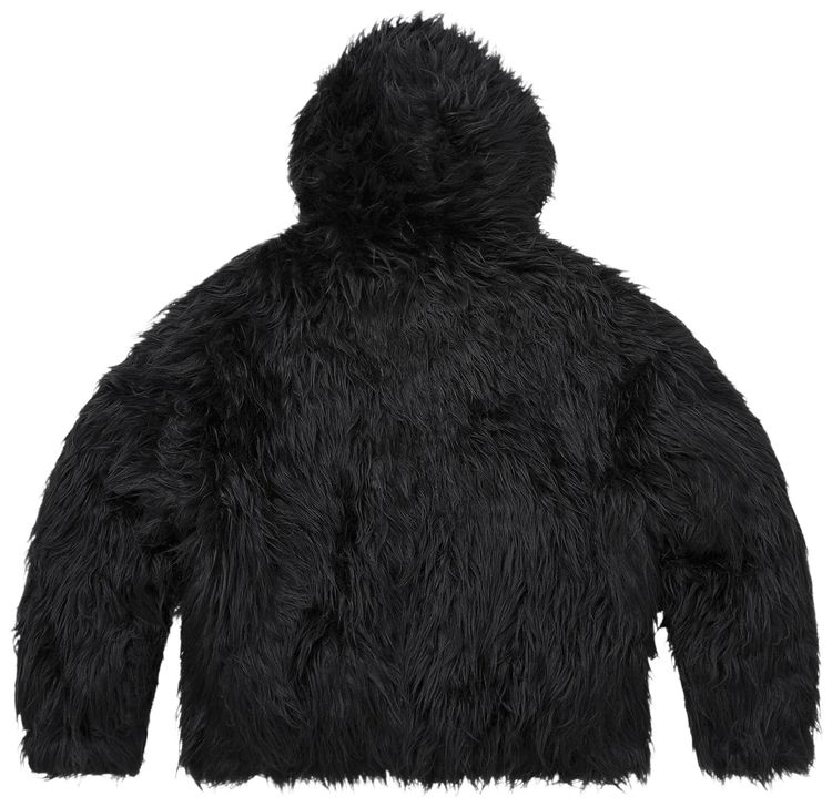 Supreme x Ys Faux Fur Windstopper Hooded Bomber Jacket Black