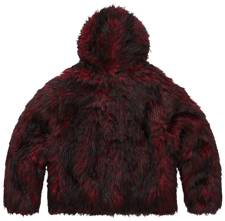Supreme x Ys Faux Fur Windstopper Hooded Bomber Jacket Red