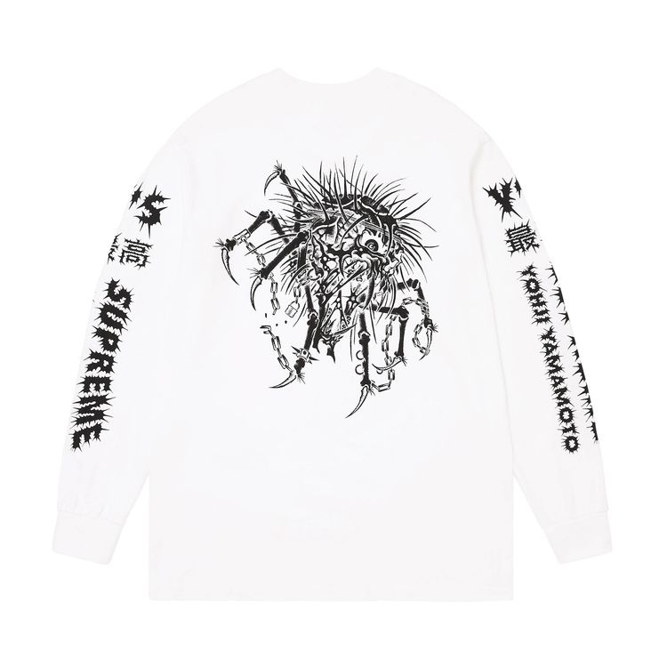 Supreme x Ys Long Sleeve Tee White