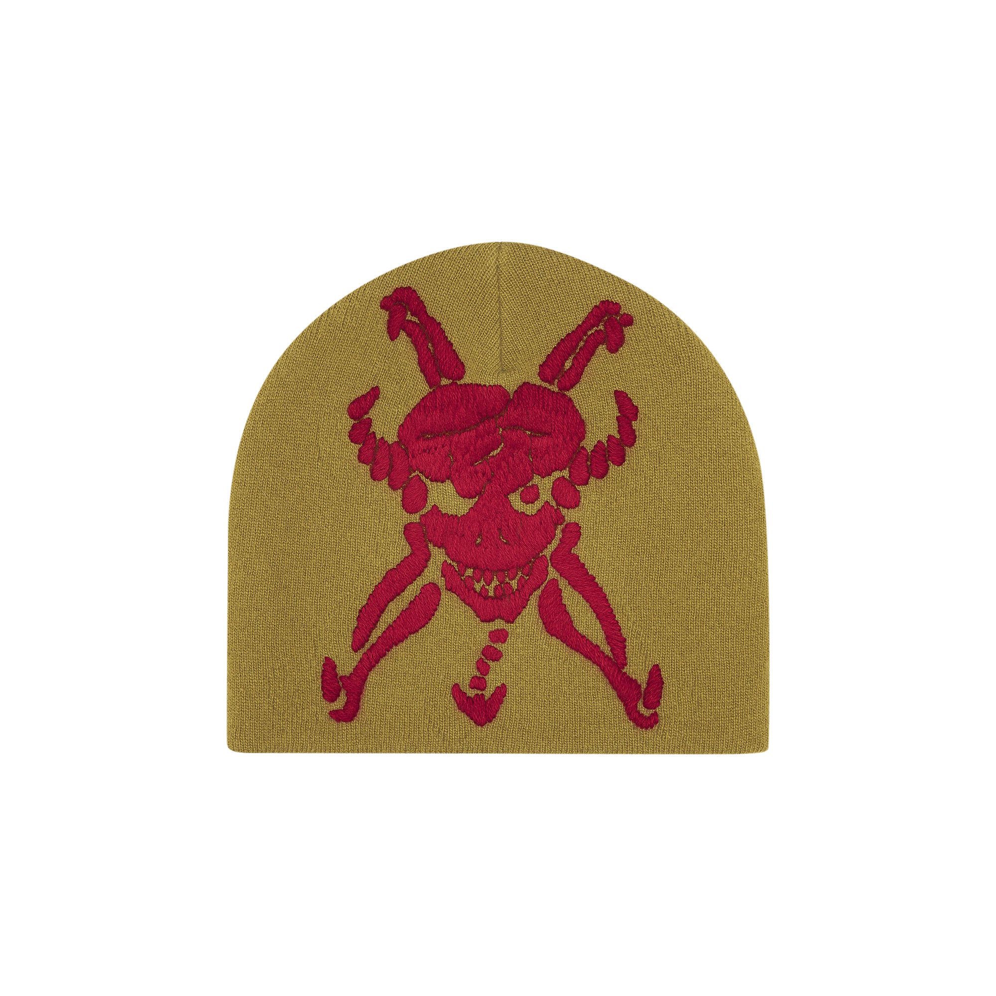 Buy Supreme x Y's Skull Beanie 'Olive' - FW25BN18 OLIVE | GOAT