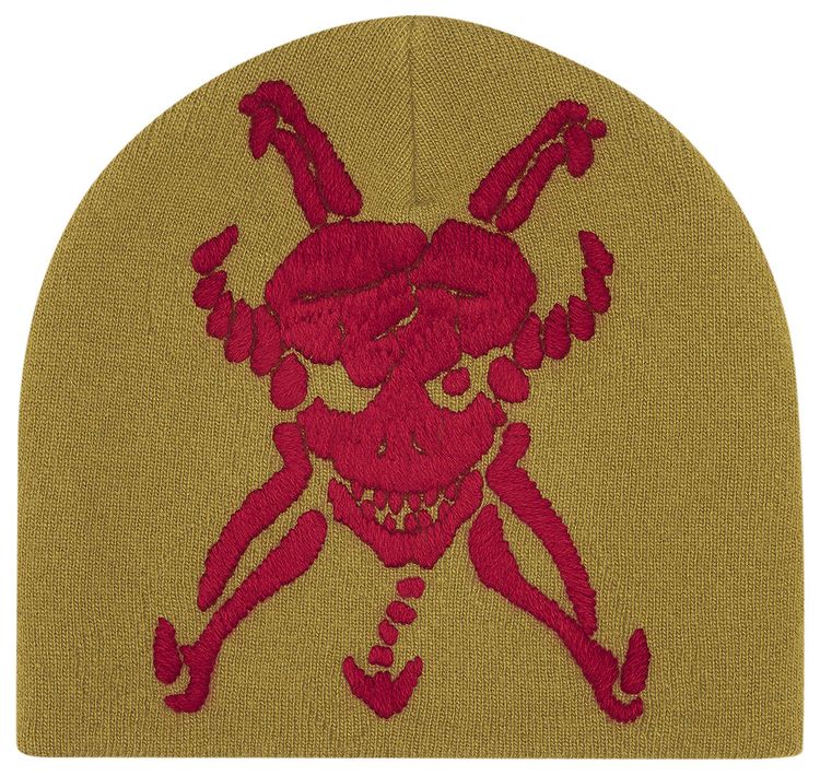 Supreme x Ys Skull Beanie Olive