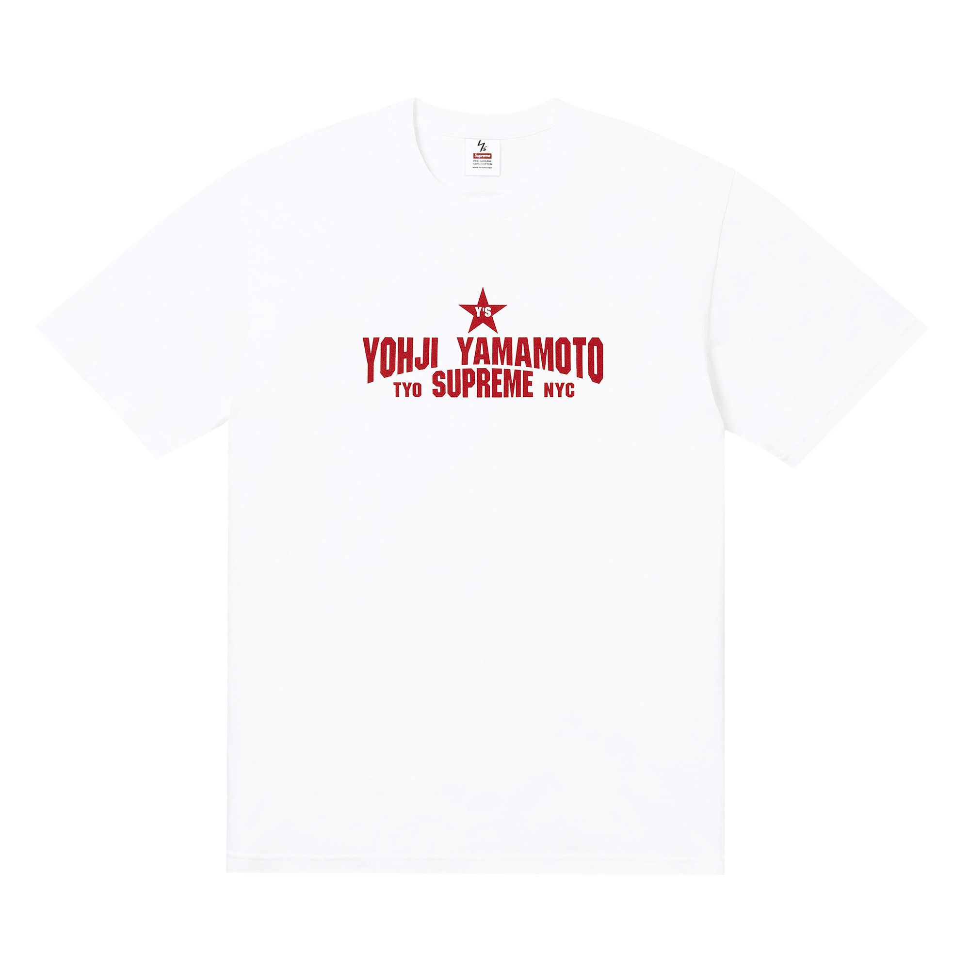 Buy Supreme x Y's Star Tee 'White' - FW25T3 WHITE | GOAT