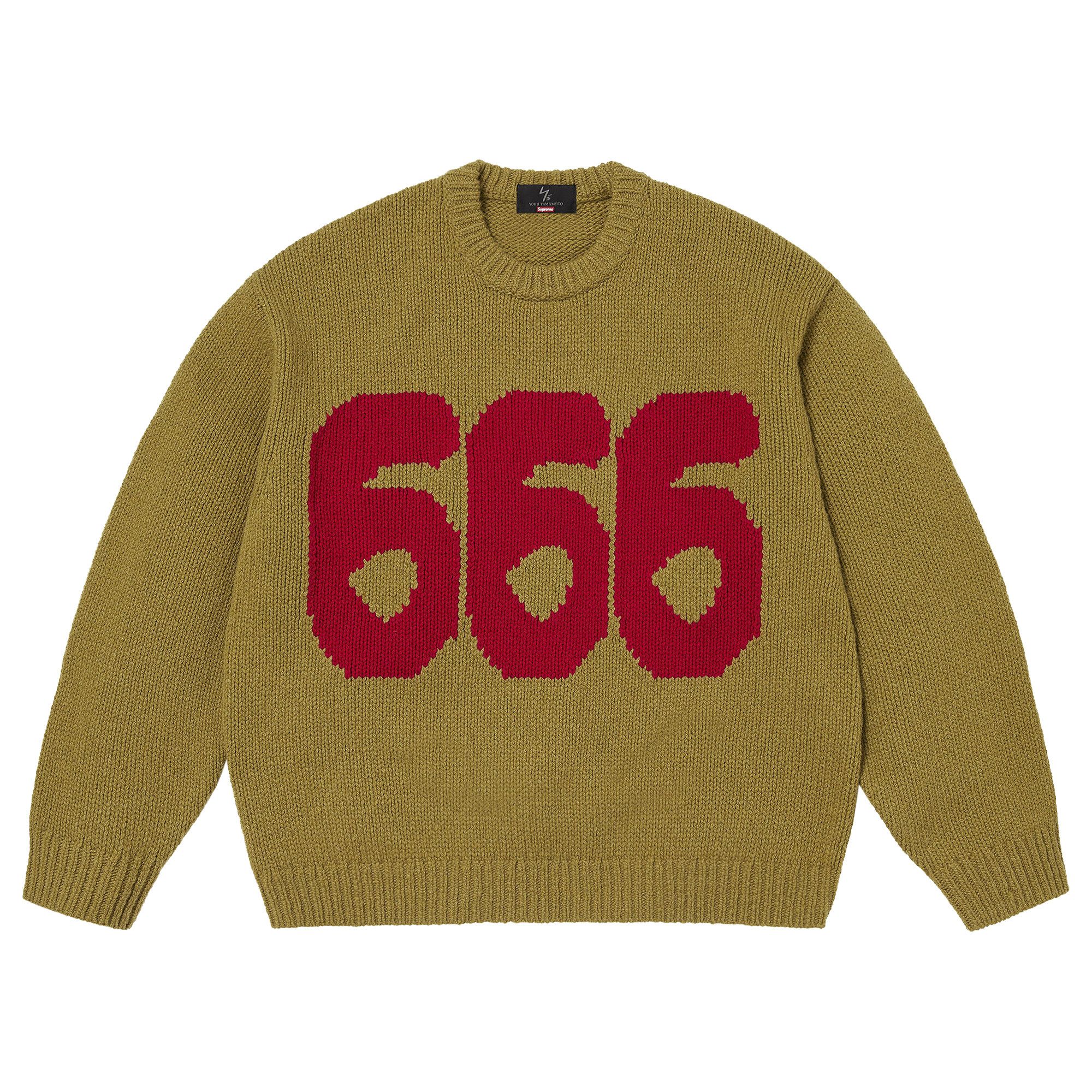 Buy Supreme x Y's Sweater 'Olive' - FW25SK4 OLIVE | GOAT