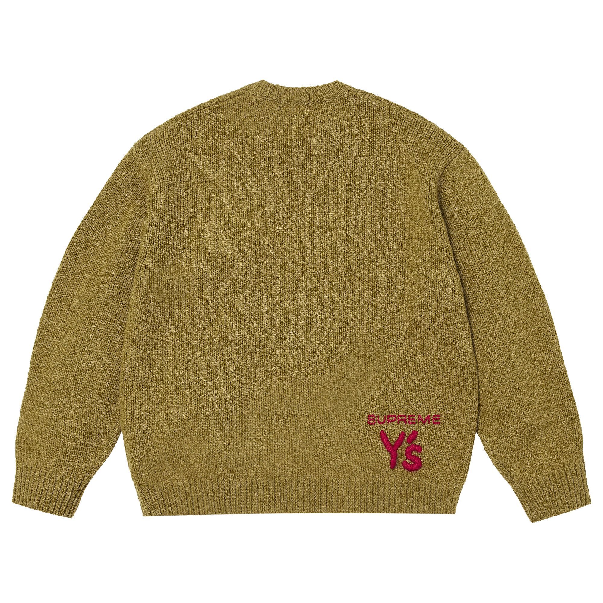 Buy Supreme x Y's Sweater 'Olive' - FW25SK4 OLIVE | GOAT