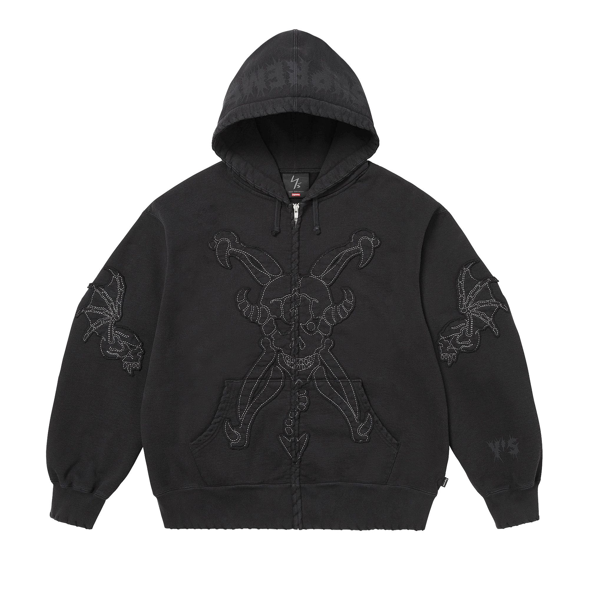 Supreme Y＆H Buy Supreme x Y's Zip Up Hooded Sweatshirt 'Black