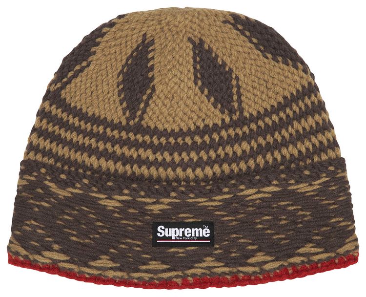 Supreme Diamond Beanie Khaki